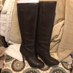 Fergie chocolate heeled boots